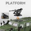 1:20 Bravewarrion Armored Explosion Proof Vehicle Alloy Diecast Model Car Sound & Light Pull Back Children's Toys for Kids Child