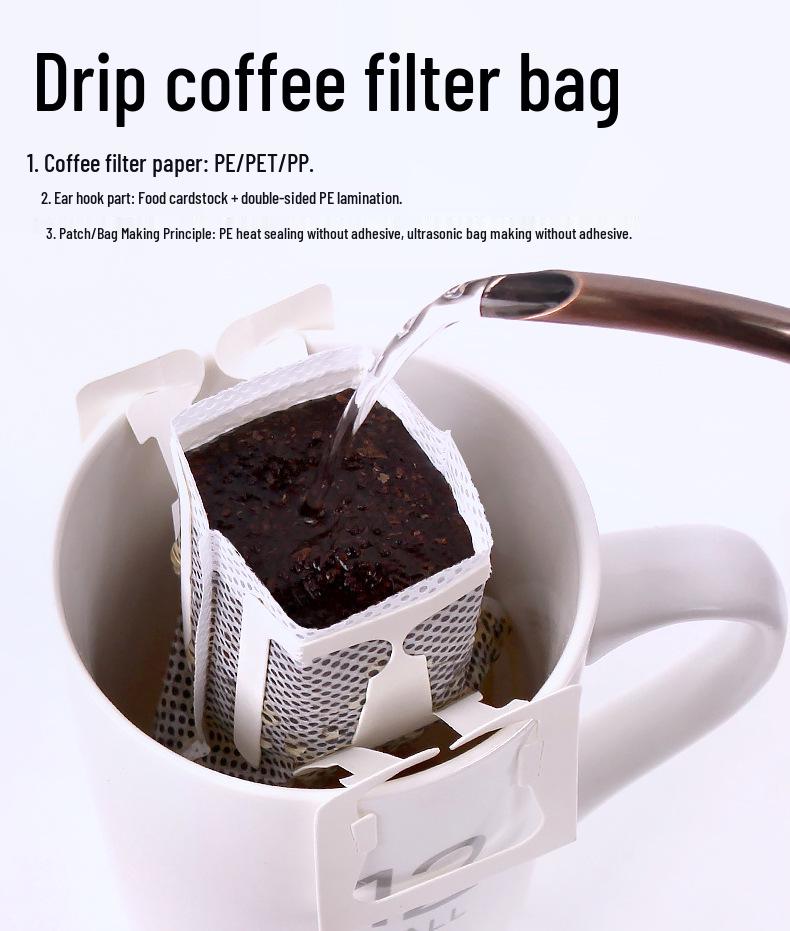 Japanese Drip Coffee Filter Bags, 50-Pack – Quick, Economical Hand Drip Coffee Filters