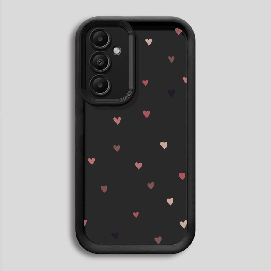 Soft Shell Case for Samsung Galaxy A26 A22 A33 A24 A13 A56 A36 A32 A14 A23 A12 A34 A16 Colorful Hearts
