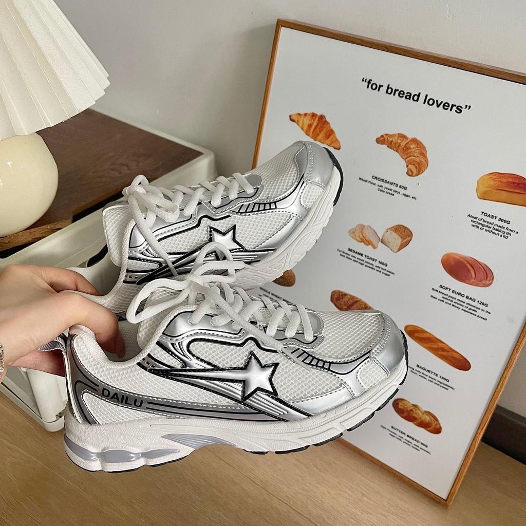 Harajuku ulzzang summer thick-soled mesh dad shoes breathable and lightweight sports shoes street photography retro casual