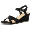 Spring new wedge heel sandals one-button fashionable versatile women's shoes