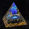 Crystal Agate 5cm Pyramid Crushed Stones Epoxy Resin Grinding and Watering Jinhua Home Office Desktop Decorations Crafts