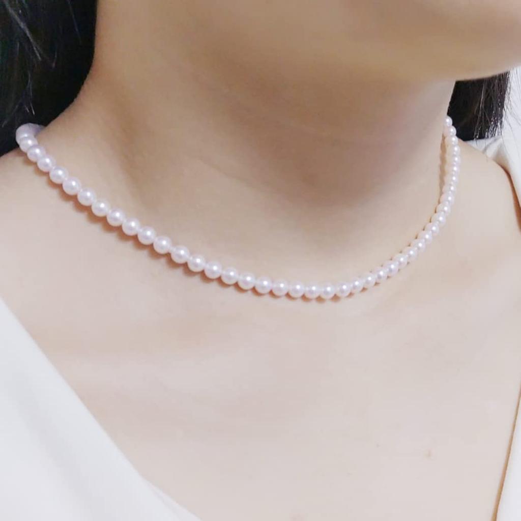 Atelier Rametto Baby Pearl Necklace Akoya Pearl Diamond Box Cute Ribbon Neat and Elegant Party Entrance Ceremony 7.5mm 5.0mm 4.5mm 4.0mm 3.5mm