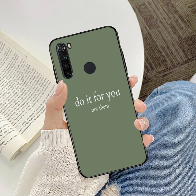 green aesthetic Phone Case CaseFor Redmi note 8Pro 8T 6Pro 6A 9 Silicone Fundas for Redmi 8 7 7A note 5 5A note 7 Capa