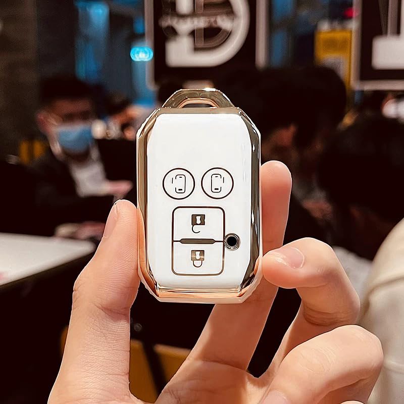 Yoshinari Key Case for Suzuki Wagon and Mazda Flair Crossover Case with Gold 4 Swift, R, Stingray, Hustler, Jimny, Sierra, XBEE, Ignis, Solio, Spacia,