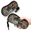 Lovely Sloth Print Shell Glasses Case Portable Sunglasses Box Women Men Soft Eyeglass Bag Pouch