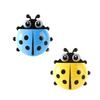 4-colours Cute Ladybug Toothbrush Holder Wall Suction  Home Storage Rack Shelves Kids Bathroom Accessories Shelves Suction Cup