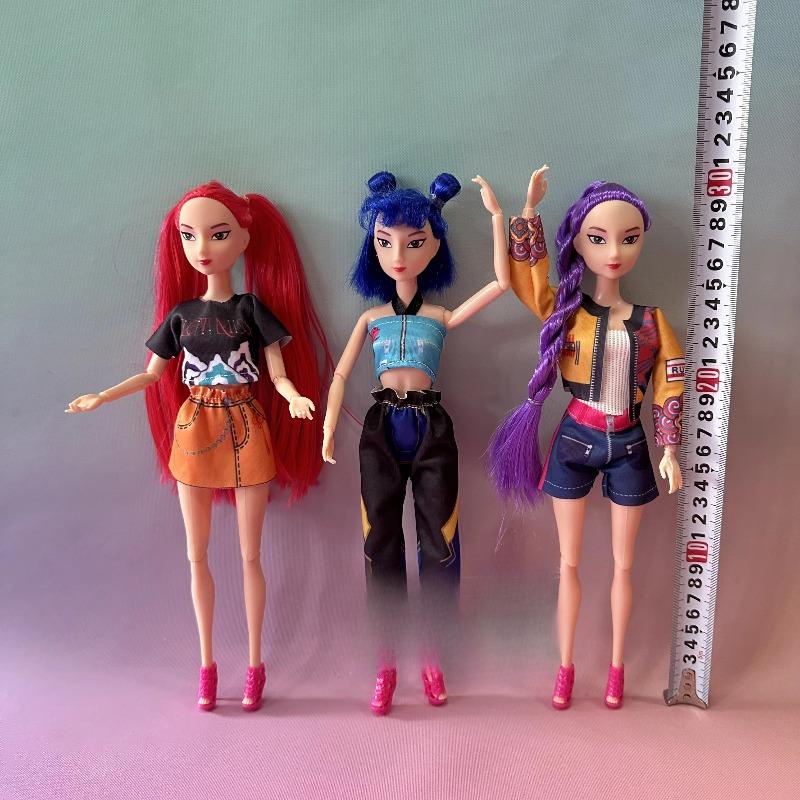 NEW Kpop Demon Hunters Action Figure Vinyl Doll Toy Kawaii Huntrix Anime Figures Rumi Mira Zoey For Children Christmas Gift