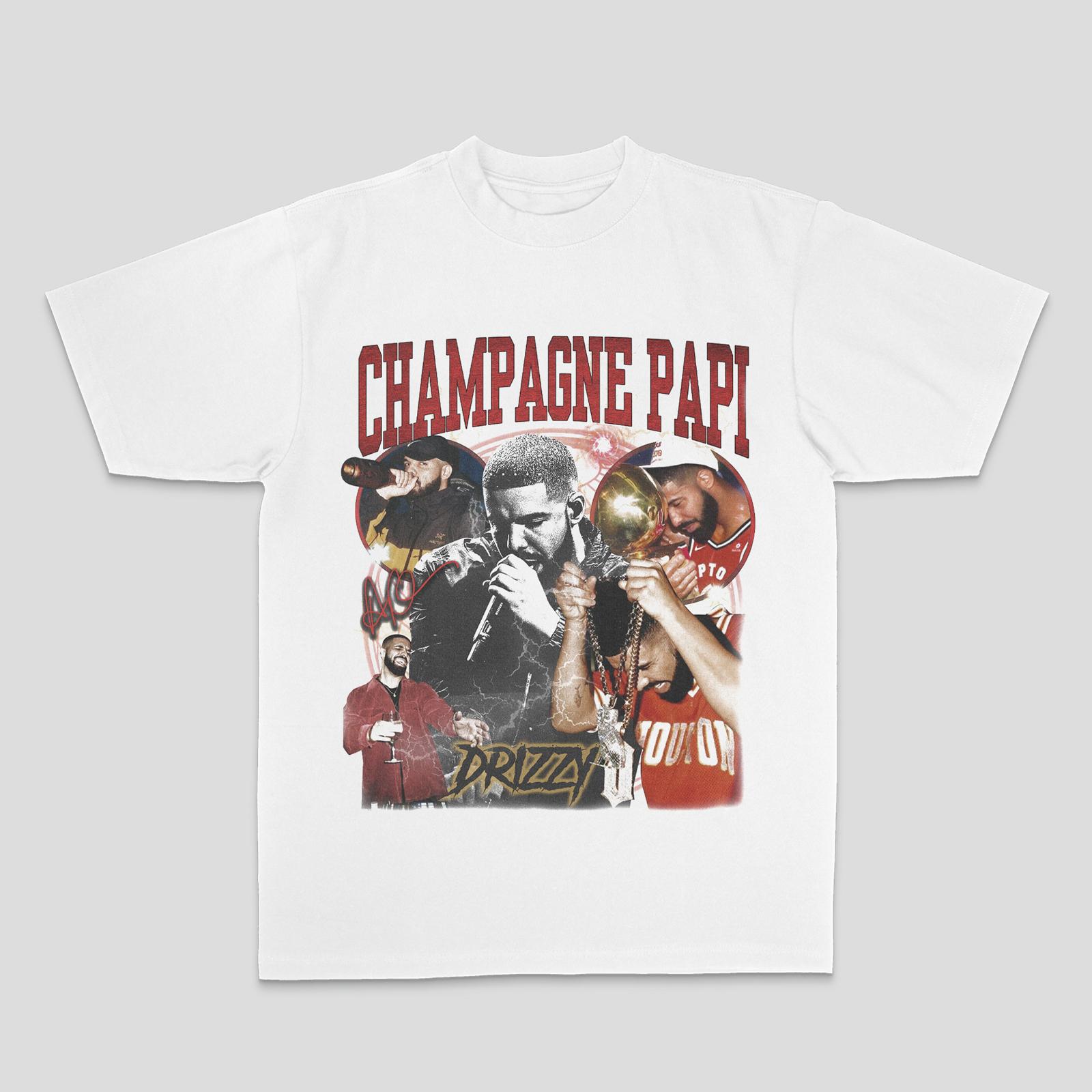 

European and American Drake Male Duck Rock, Hip-hop and Rap Top High Street Sporty Casual Men s T-shirt Women s T-shirt Couple 3XL