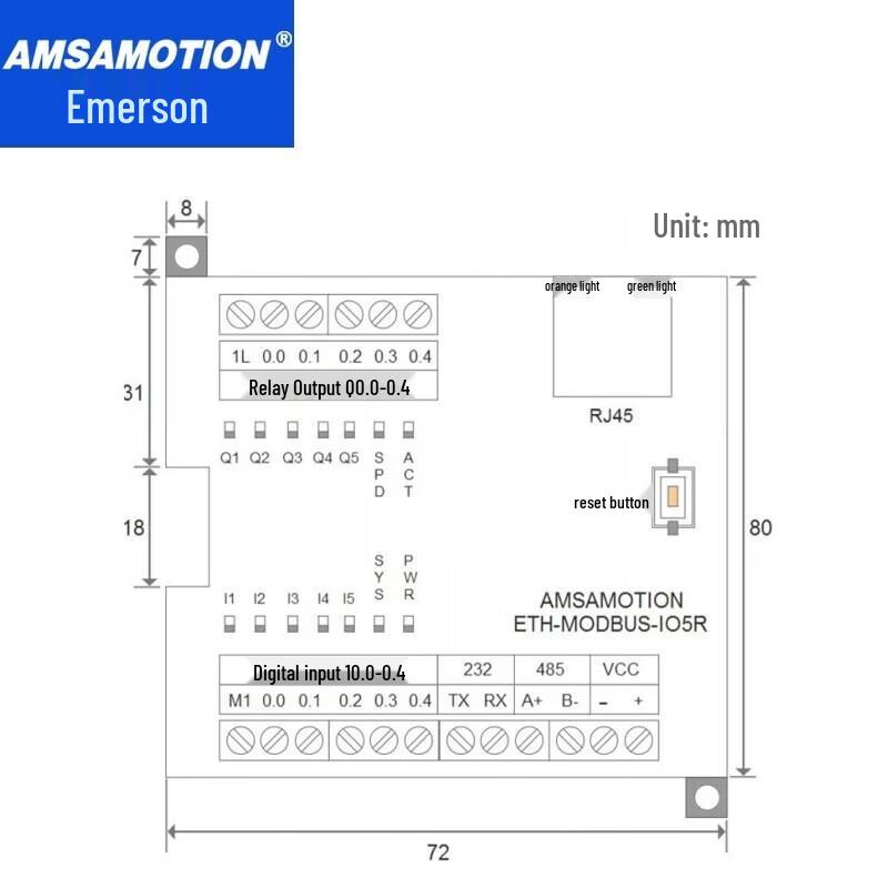 AimoXun Modbus RS485 I/O Expansion Module