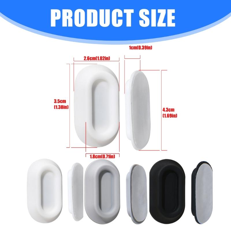 Pack of 4 Space Saving Silicone Remote Holder With Powerful Magnets Wall Mounting Storage Rack For Home Electronics