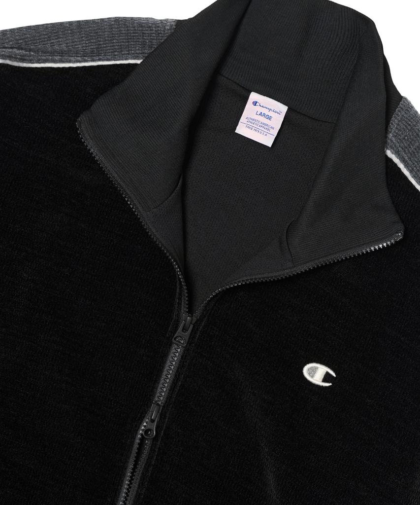 CHAMPION Velour Track Jacket Black