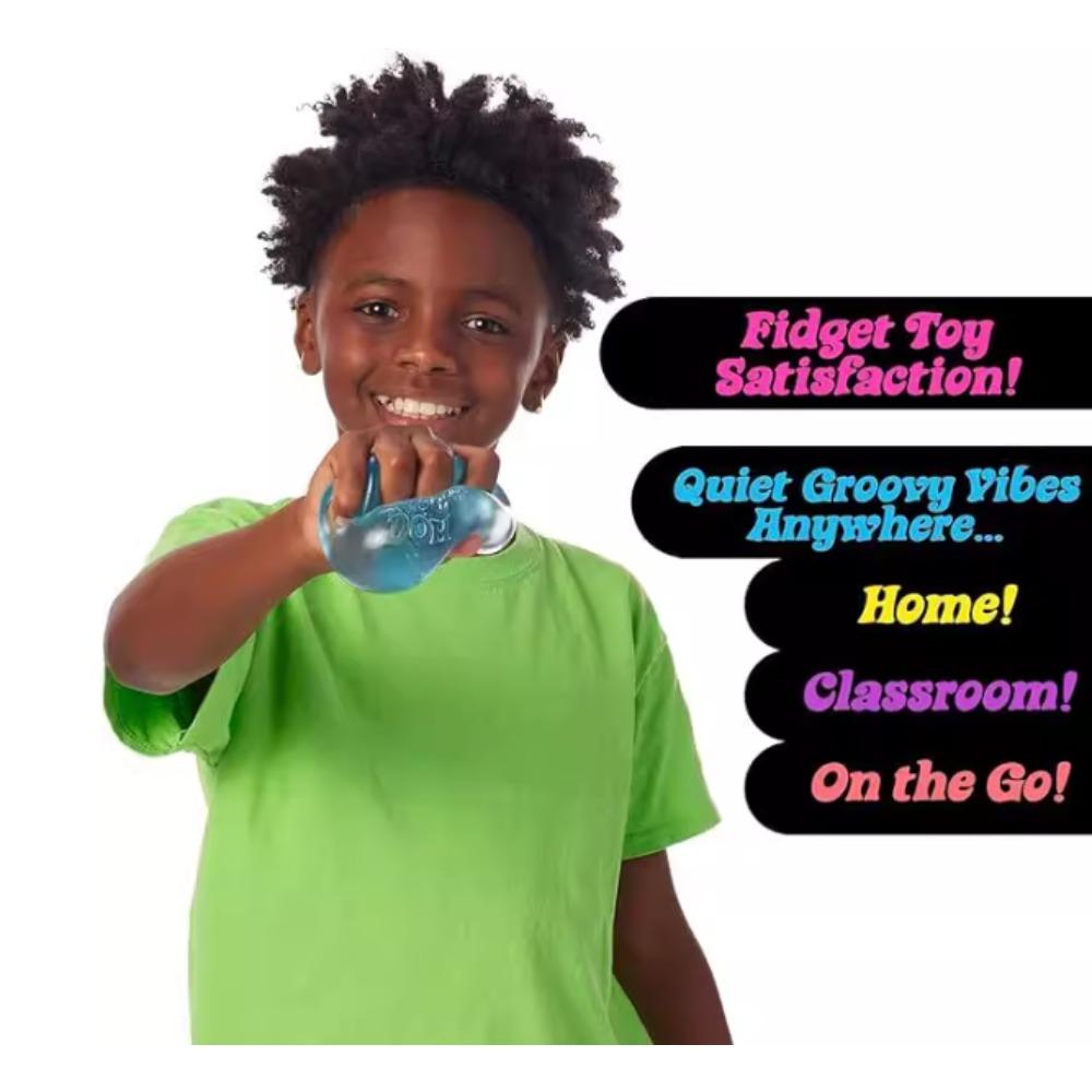 Schylling NeeDoh Cubo Bonito Azul Juguete Squishy Gel Frío Alivio del Estrés Juguete Fidget No Pegajoso para Niños Adultos Hogar Oficina Viaje