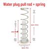 Rubber Drain Plug & Sleeve with Spring for Semi-Automatic Twin Tub Washing Machine