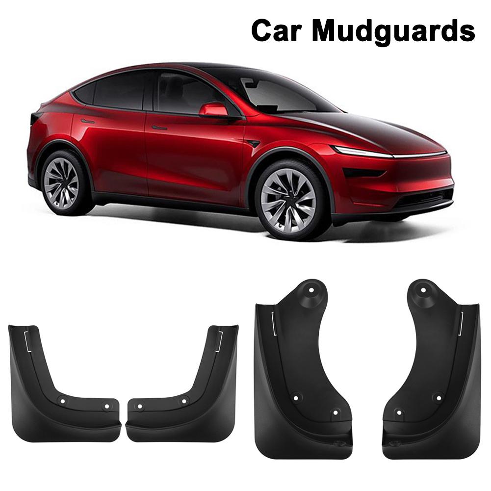 Car Tire For Tesla Model Y Juniper 2025 Front Rear Protector Flaps Wheel MudFlaps Accessory Gua Q5V8