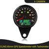 85mm GPS Speedometer 0-299km/h MPH with 0-12000RPM Tachometer High Beam  Turn Light Oil Pressure for Motorcycle Car 12V 24V