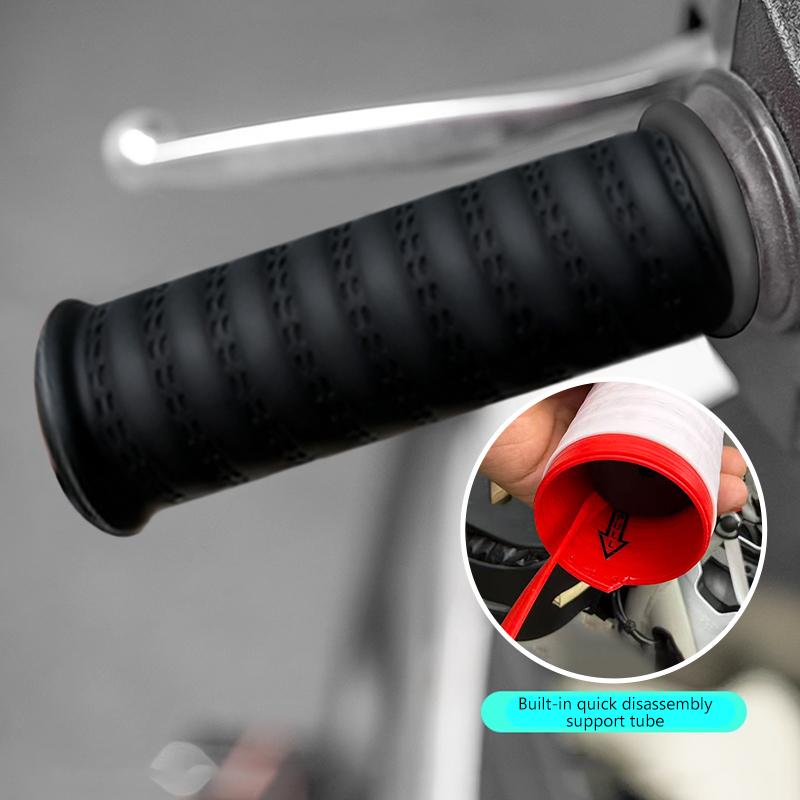 SEAMETAL Motorrad Silikon Lenkerabdeckung Universal Selbstschrumpfend Rutschfest Antivibration Motorrad Griffabdeckungen Hülle Schutz