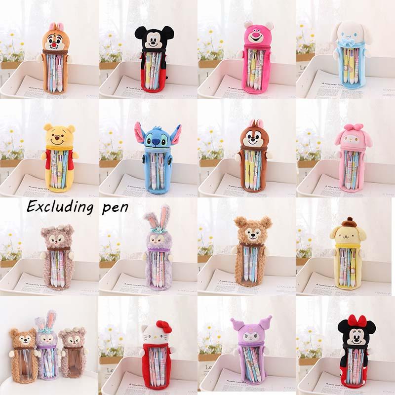 Cute Japanese Star Sailor Moon Plush Pen Holder Pencil Case For Girls' Stationery Storage, Transparent Gift Bag