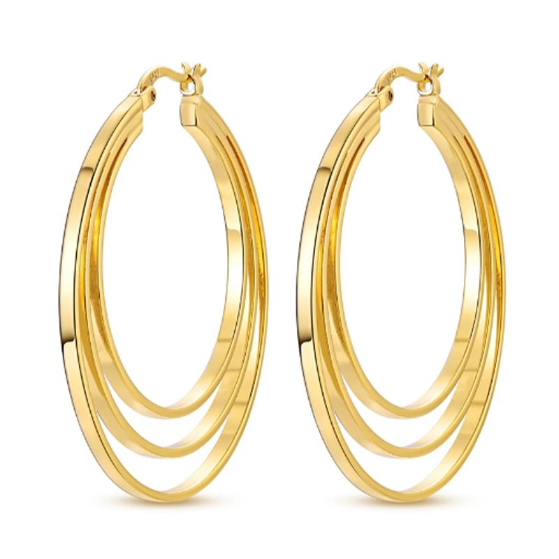 Original 925 Silver Hoop Earrings Butterfly Geometric Star Earrings Stud For Woman Female Girl Fashion Jewelry Girls