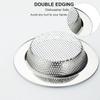 Kitchen Sink Strainer Stainless Steel, LASSHSWA Kitchen Sink Drain Strainer, Sink Strainers for Kitchen Sinks with Large Wide Rim 4.5" Diameter (2
