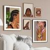 Black Art Fashion Hip Hop Girl Manicure Jewelry Lips Poster African Black Woman Beautiful Nails Painting Pictures Living Room Beauty Salon Decor