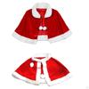 Christmas Velvet Shawl Cloak Cape Santa Robe Halloween Costume Red