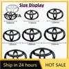 3D ABS Car Front Grille Trunk Suitcase Logo For Toyota RAV4 Camry Corolla Levin Yaris Reiz Vios Highlander CHR Prius Aygo Hrv Ca