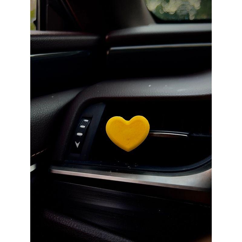 A Lucky and Cute Star Heart-Shaped Car Air Freshener for Air Conditioning Vent Decoration, Car Perfume Diffuser Stone