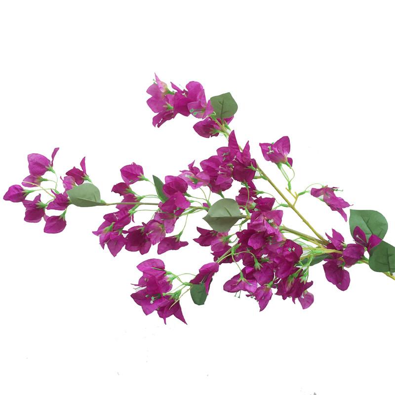 Artificial Bougainvillea Flower Tree Branch Faux Silk Flower for Wedding Party Home Floral Arrangement