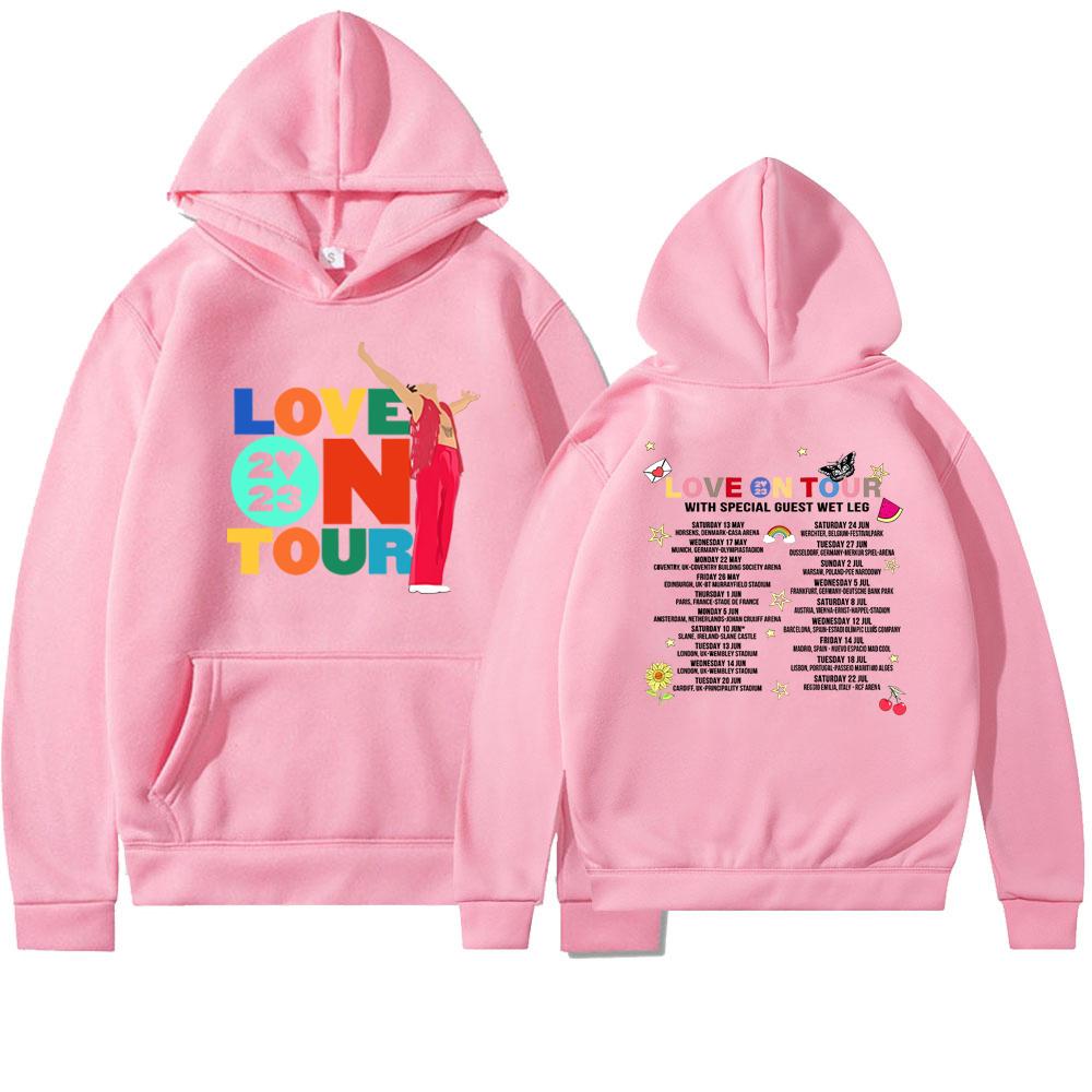 Sudadera con capucha unisex retro Love on Tour 2023 con diseño estampado en la parte delantera y trasera Sudadera con capucha gráfica HS Love on Tour As It Was Y2k Sudadera con capucha de moda