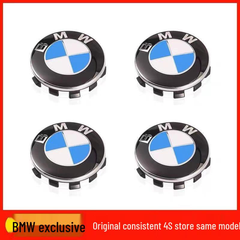 BMW Blue & White 68mm/56mm Wheel Hub Covers