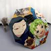 1pc Jujutsu Kaisen Characters Outdoor Umbrella - Automatic Opening/Closing, Portable 3-Fold Design with 8-Bone Iron Frame - Perfect Gift for Fans