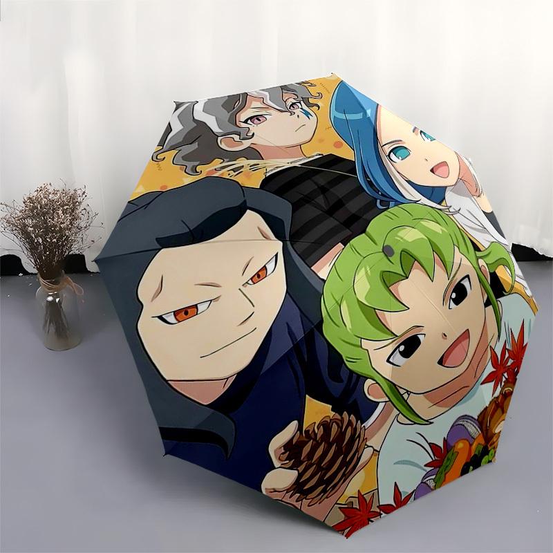1pc Jujutsu Kaisen Characters Outdoor Umbrella - Automatic Opening/Closing, Portable 3-Fold Design with 8-Bone Iron Frame - Perfect Gift for Fans
