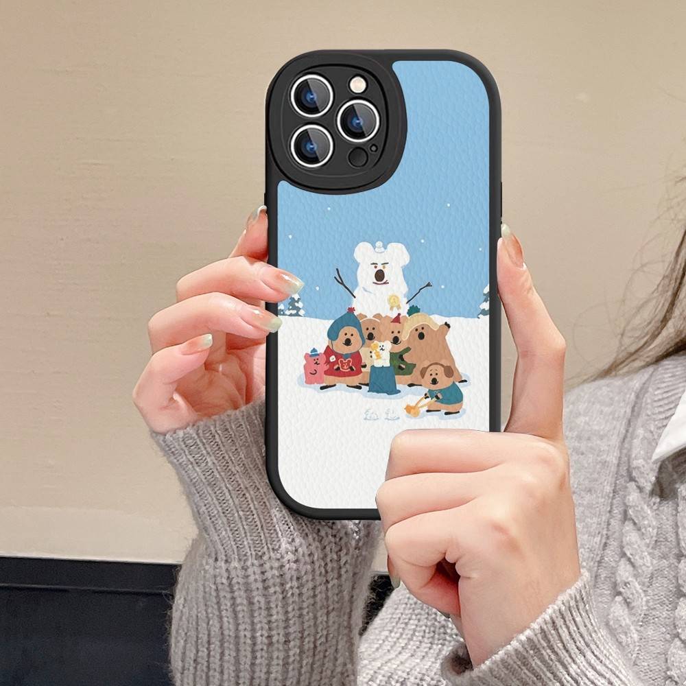 

Cute Bear Quokkas Magsafe Phone Case For IPhone 11 12 13 14 15 16 Pro Max Plus Leather Cover iPhone 14