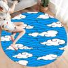 Demon Slayer Art Round Area Rug Carpet Rug For Living Room Bedroom Sofa Playroom Decor Nonslip Floor Mat
