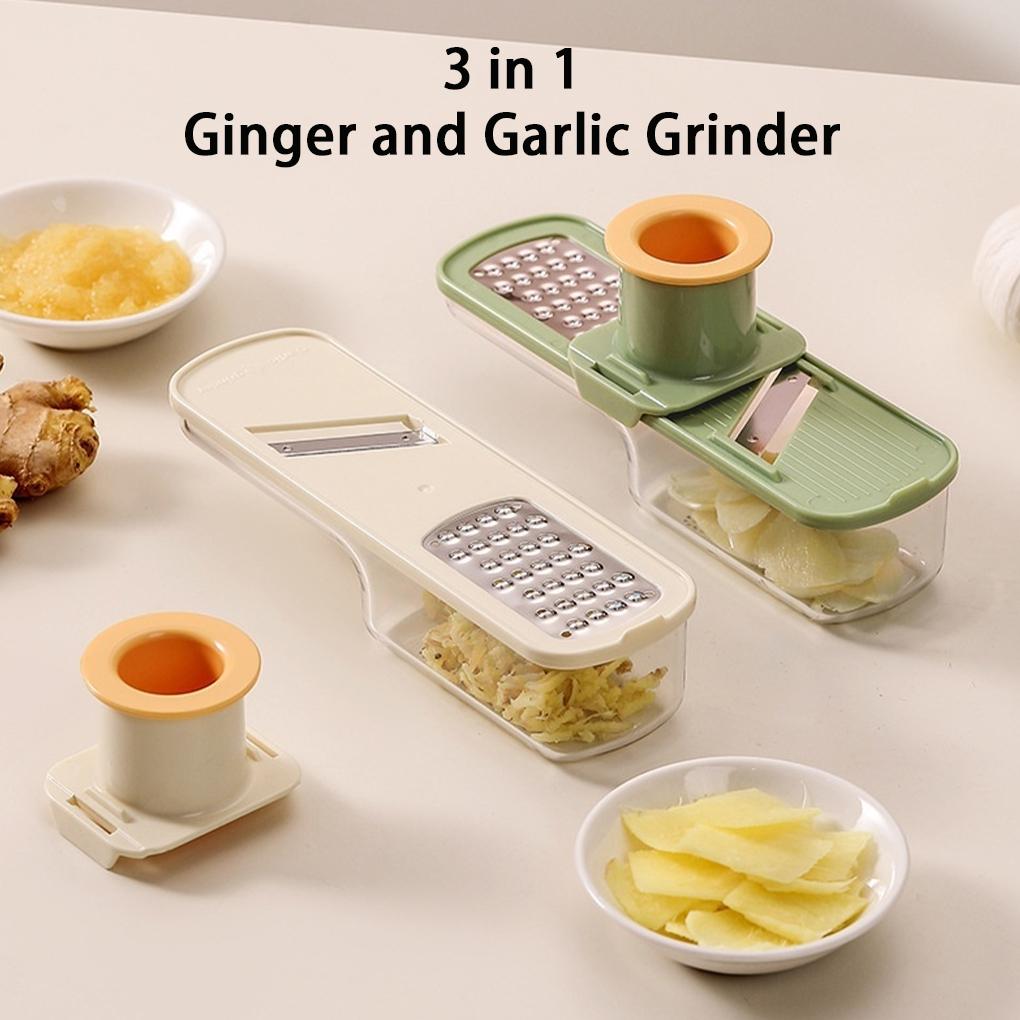 Multiple Functions In One Mini Garlic Slicer Slice Shred And Grind Effortlessly Mini Garlic Slicer Multi-Functional