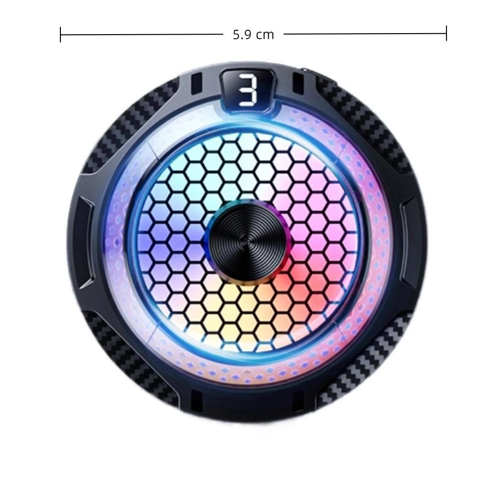 Magnetic Phone Tablet Cooler Radiator 3-Speed Adjustable Type-C Magnetic Cooling Fan With RGB Lights Quiet Game Cooler