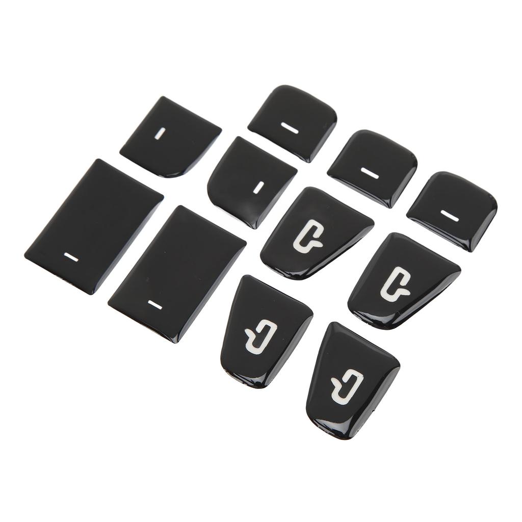 11 Pcs Window Lift Switch Stickers Door Armrest Glass Lift Button Trim Cover Replacement for Tesla Modle Y Model 3 2017