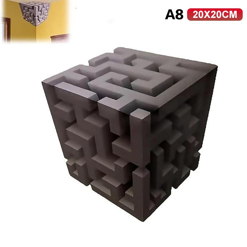 Arte da Parete Illusione Ottica Adesivo Angolare da Parete Angoli Impossibili Arte da Parete che Rimodella la Realtà Adesivo per Parete Decorazione Astratta