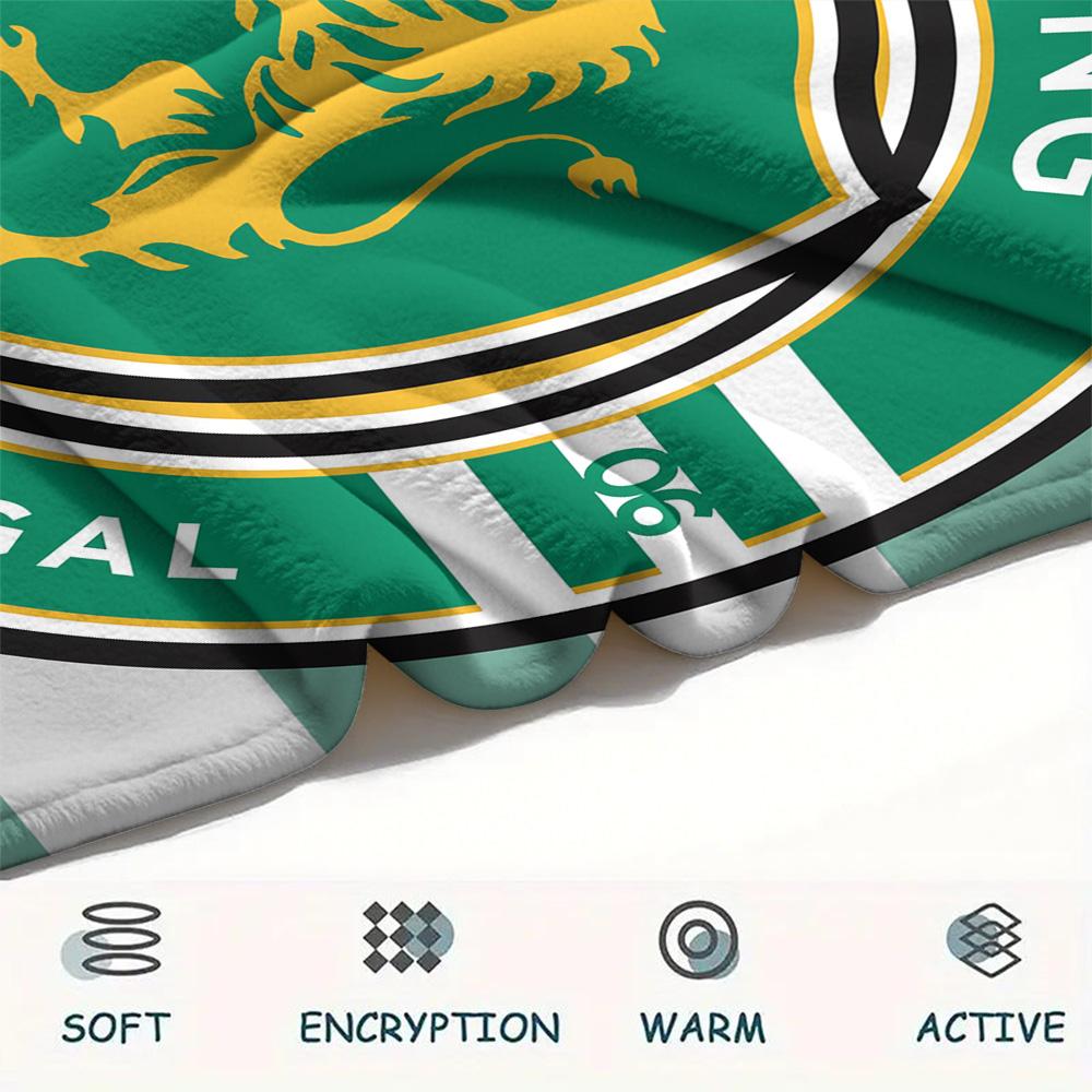 Sporting CP Print Flannel Blanket, High Quality Comfortable for All Seasons, Home Decor, Warmth and Comfort, Perfect for Christmas Gifts