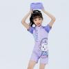 Kids' One-Piece Swimsuit with Swim Cap - Sun Protection for Beach & Hot Springs