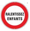 Keine LKWs erlaubt Runde Blechschild Roter Kreis Verkehrsverbot Metallwandplakette Industrielles Dekor für Garage Lagerhaus Straße