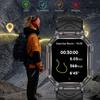 SACOSDING Rugged GPS Smart Watch 2.01" HD Screen 3ATM Waterproof Bluetooth Call Men Smartwatch GPS Positioning Compass Flashlight