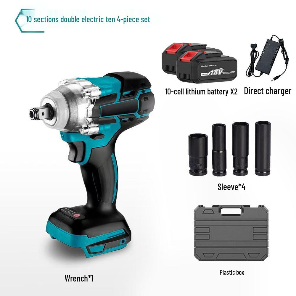 Rechargeable Brushless Impact Wrench with Lithium Battery - High Power Electric Scaffolding Tool
