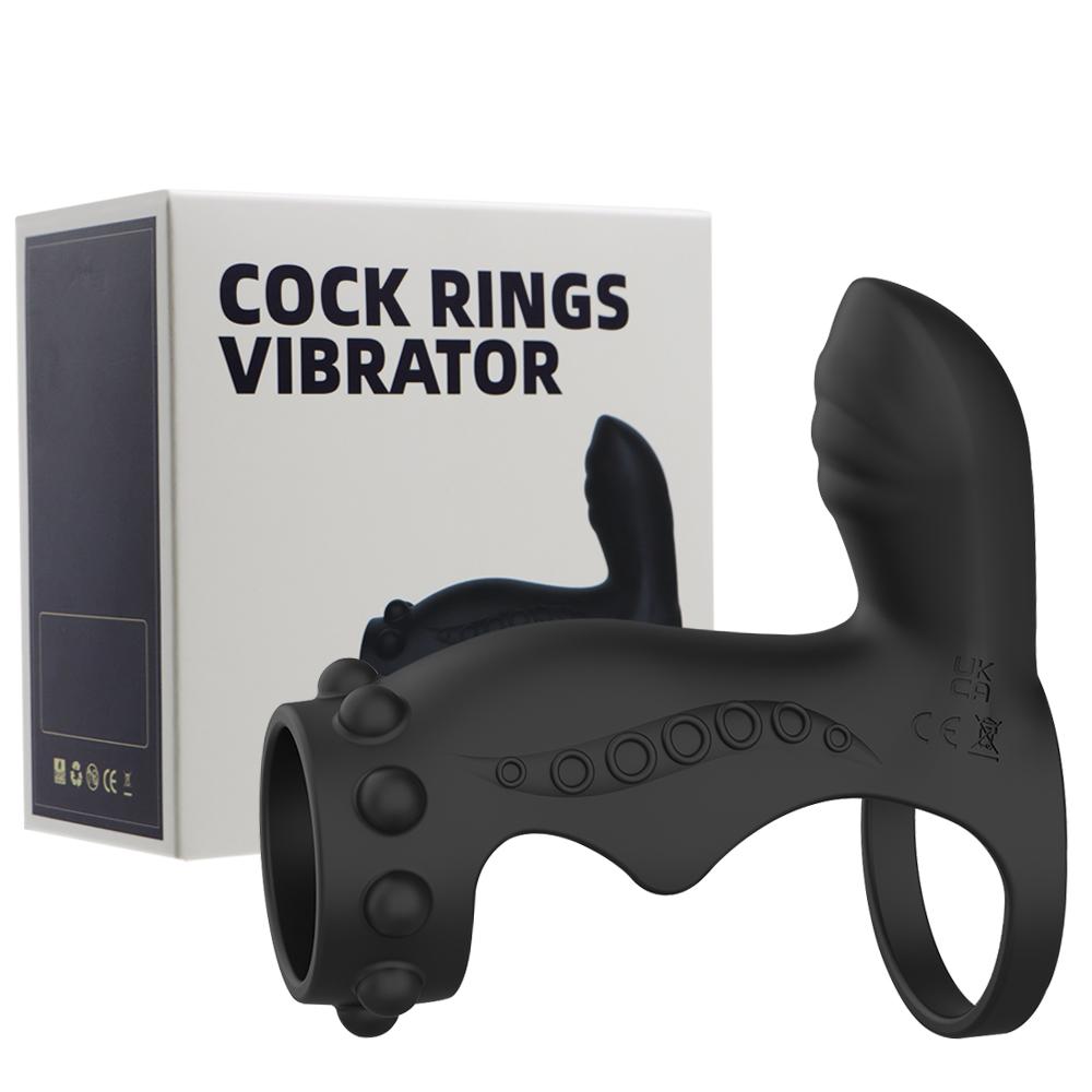 Breathable Penis Sleeve Ring Vibrator Delayed ejaculation Penis Enlarger G Spot Pleasure Stimulator Adult Sex Toy for Men