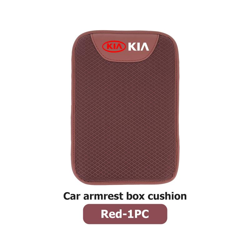 AABIW1 Car Center Console Box Ice Silk Protector Pad Armrest Pad Non-slip Mat For KIA Ceed Rio K5 K2 Optima Cerato Venga Sedona Forte