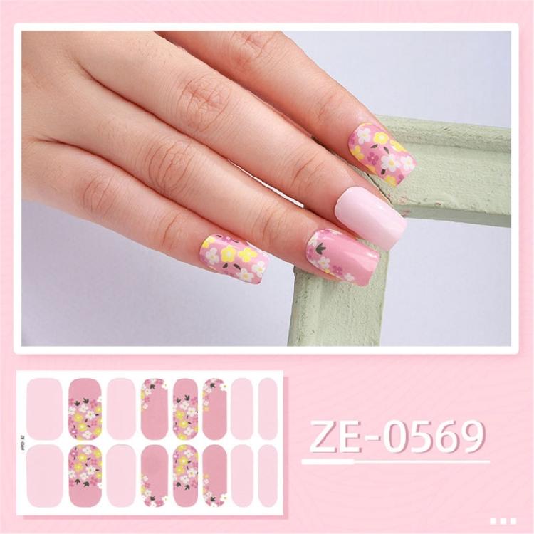 Nails Art Sticker Bronzing Nail Wraps Waterproof Gels Nail Strips with Nail File