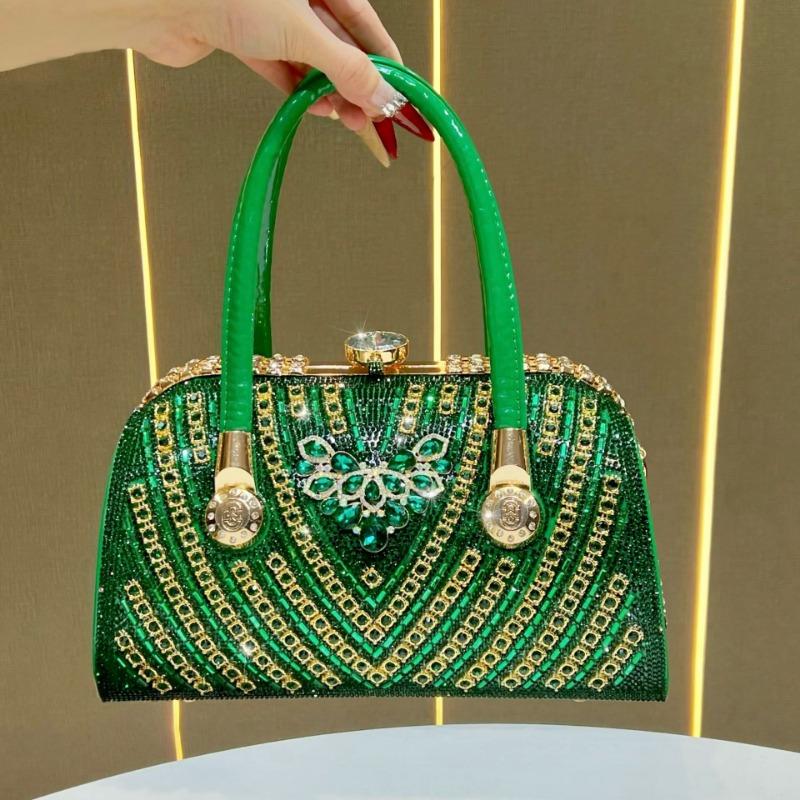 Dinner Bag, Diamond-encrusted Crossbody Bag, Large Capacity, High-end, Light Luxury Handbag, Women's Bag