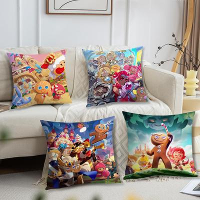 Heißes Spiel C-Cookie Run Kingdom Kissenbezug Wohnzimmer Sofakissenbezug Geeignet für Haus Schlafzimmer Zimmerdekoration