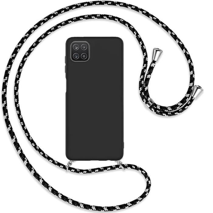 Coque - Samsung - A22 5G - Souple - Protection Anti-Rayure - Cordon Noir